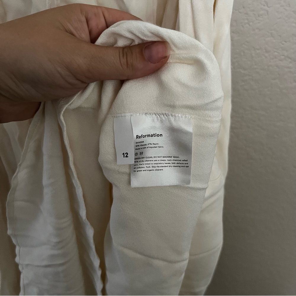 Reformation Sigrid Cream Midi Dress - Picture 11 of 11